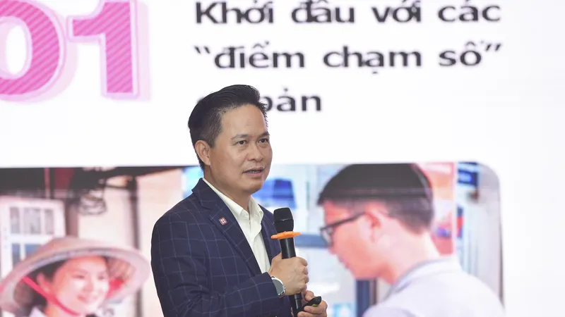 Ông Nguyễn Bá Diệp, đồng sáng lập Tập đoàn Công nghệ Tài chính MoMo chia sẻ về bộ giải pháp số toàn diện cho các hộ kinh doanh cá thể