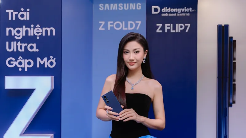 Samsung Galaxy Z Fold7, Z Flip7 mang lại không khí mua sắm sôi động ở ngành hàng di động