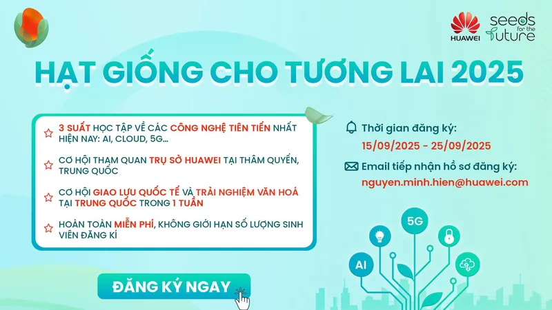 Các thông tin của chương trình “Hạt giống cho tương lai - Seeds for the Future 2025”
