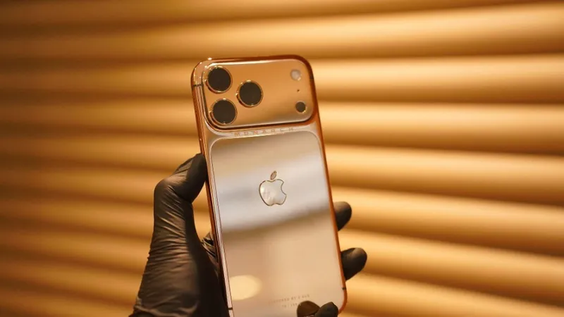 Chiếc iPhone 17 Pro Max mạ vàng