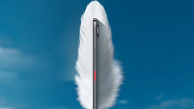 nubia Air mỏng chỉ 5,9mm và chỉ nặng 172g.
