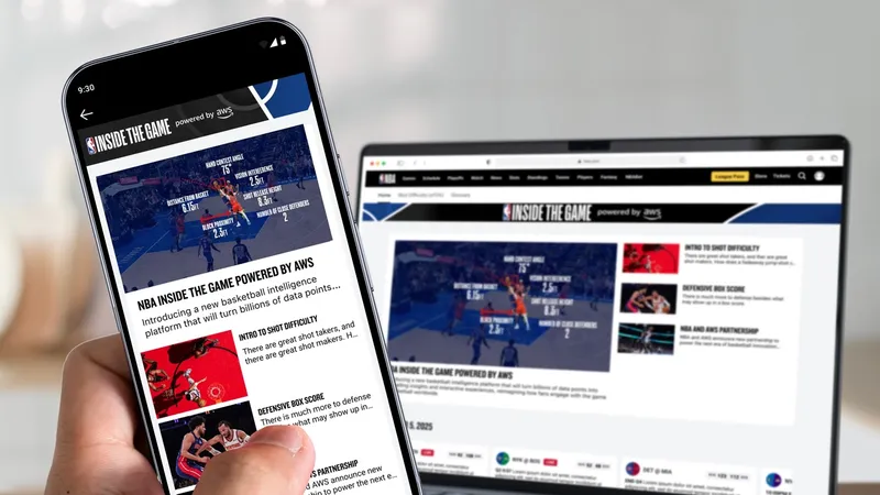 NBA và AWS sẽ ra mắt nền tảng NBA Inside the Game ứng dụng công nghệ của AWS