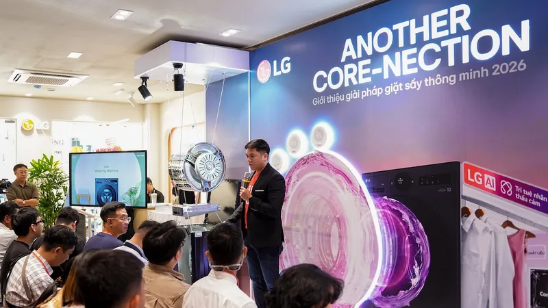 LG Electronics công bố các công nghệ mới của giặt sấy