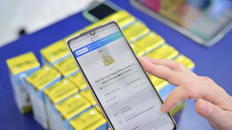 Dùng công cụ NDATrace truy xuất nguồn gốc sản phẩm đối với sản phẩm sữa tươi TH true MILK