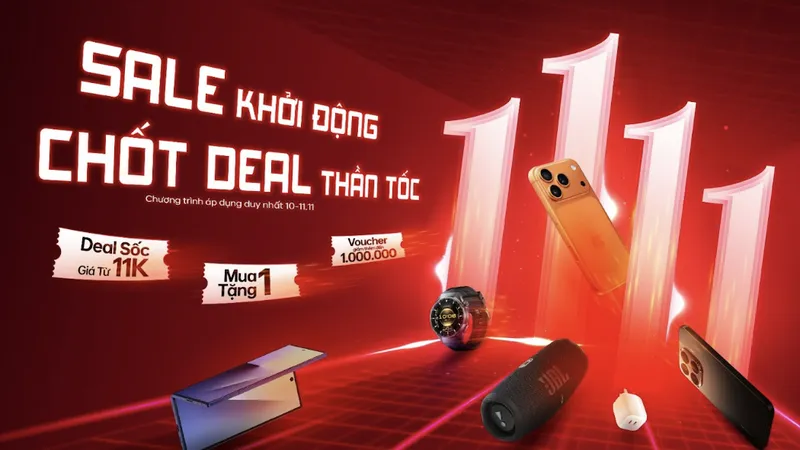 Thời điểm 11-11, nhiều mặt hàng công nghệ giảm giá sâu