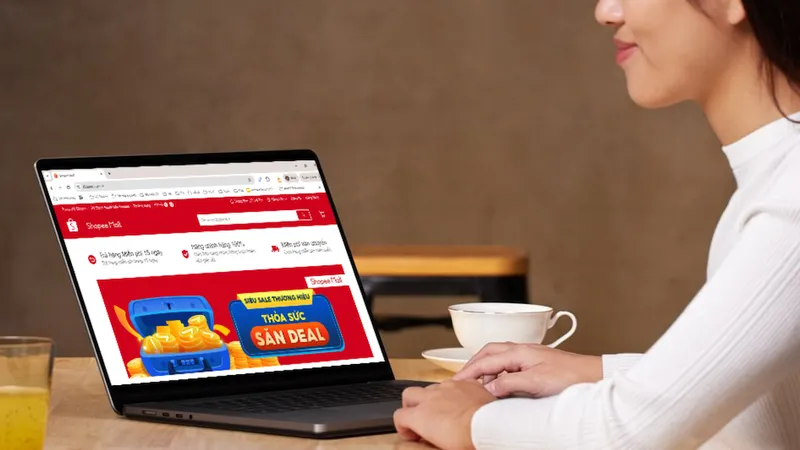 Gian hàng Shopee Mall ghi nhận tăng trưởng dịp 12-12.