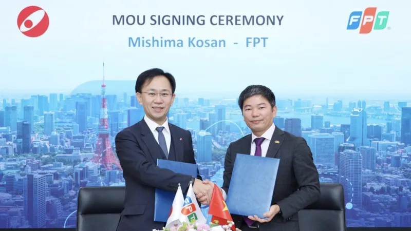 Đại diện FPT và Mishima Kosan ký kết hợp tác