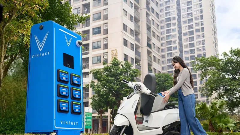 V-Green đã hoàn tất lắp đặt 4.500 trạm đổi pin đầu tiên