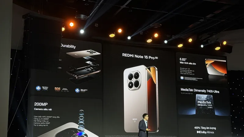 Redmi Note 15 series vừa được ra mắt tại TPHCM