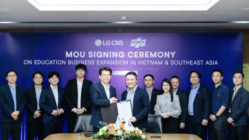 Lễ ký kết hợp tác giữa FPT và LG CNS