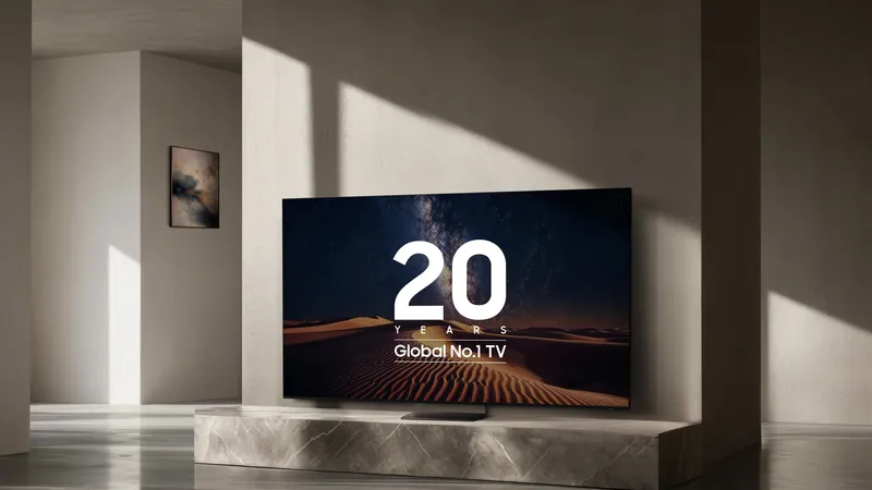 Samsung đạt 29,1% thị phần TV toàn cầu trong năm 2025, giữ vững vị trí thương hiệu TV số 1 thế giới trong 20 năm liên tiếp.