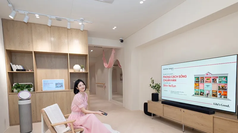 Diễn viên Shin Ye Eun trong không gian “Chọn K-Tech, Sống Chuẩn Hàn”