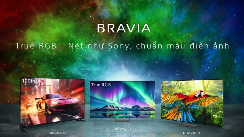 Các thế hệ TV Sony vừa ra mắt