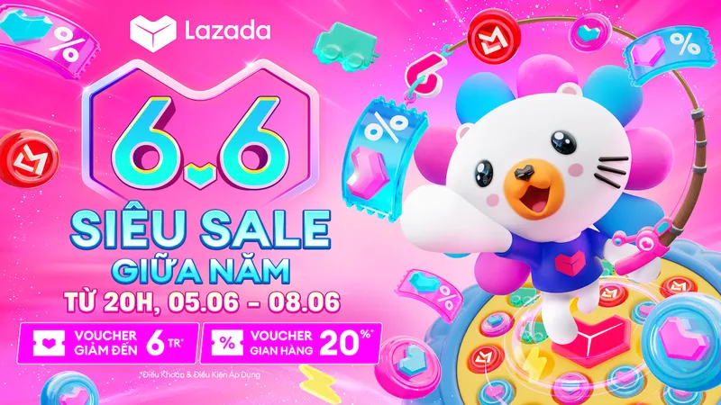 “Siêu Sale 6-6” là lễ hội mua sắm lớn nhất trên Lazada