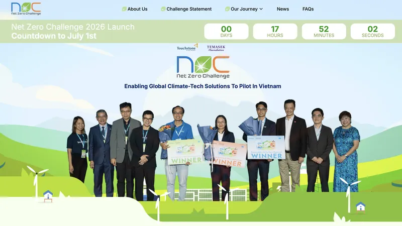 Net Zero Challenge (N0C) 2026 đã chính thức mở cổng nhận hồ sơ