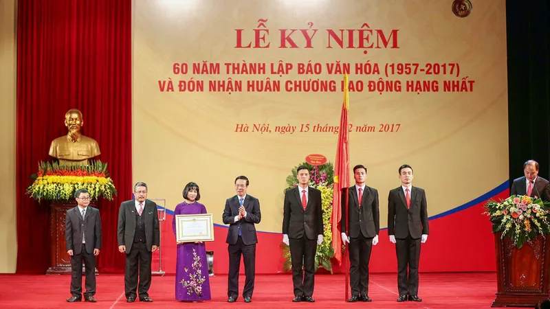 Báo Văn hóa được trao tặng Huân chương Lao động hạng Nhất