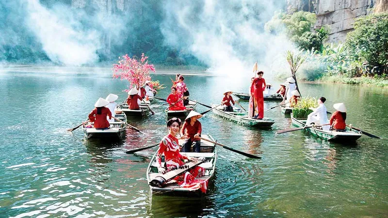Cảnh trong Tết nghĩa là hy vọng 