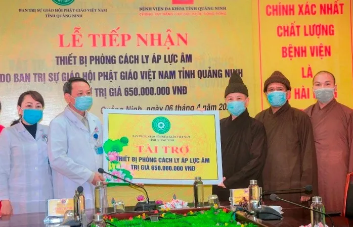Phật giáo tỉnh Quảng Ninh ủng hộ 1,65 tỷ đồng phòng chống dịch Covid–19