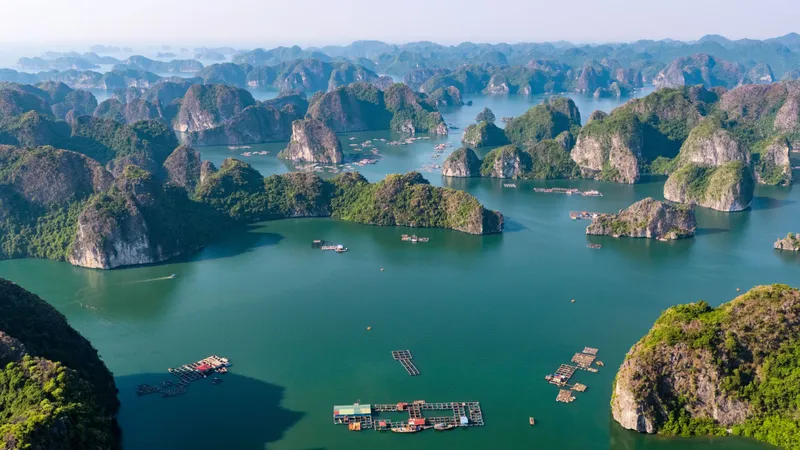 Những khung hình đẹp như tranh trên vịnh Lan Hạ