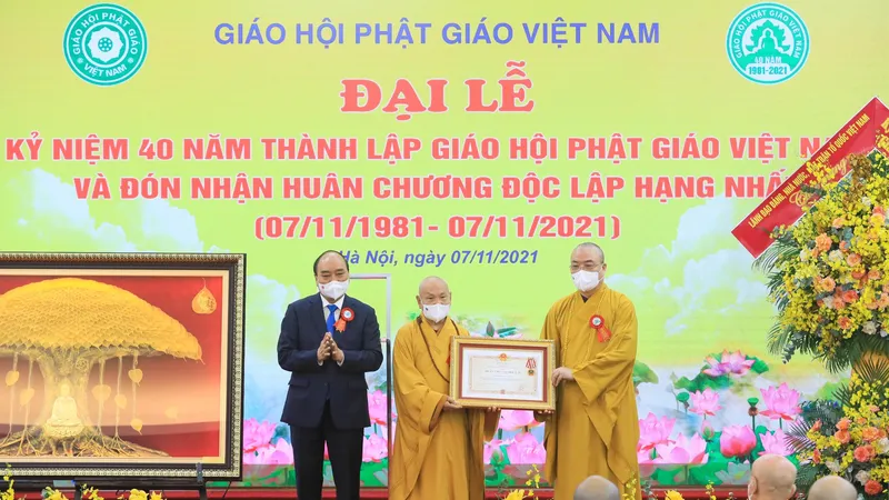 Đại lễ kỷ niệm 40 năm thành lập: Giáo hội Phật giáo Việt Nam luôn đồng hành cùng dân tộc