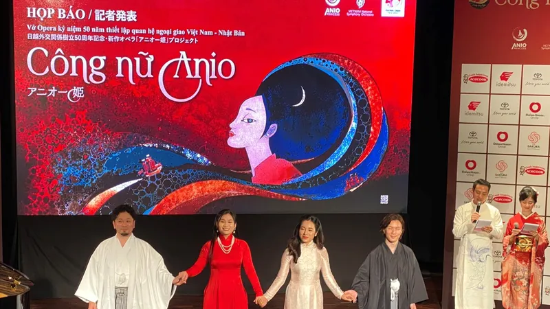 Vở opera "Công nữ Anio" hội tụ ê kíp sản xuất và dàn nghệ sĩ opera nổi bật của 2 quốc gia