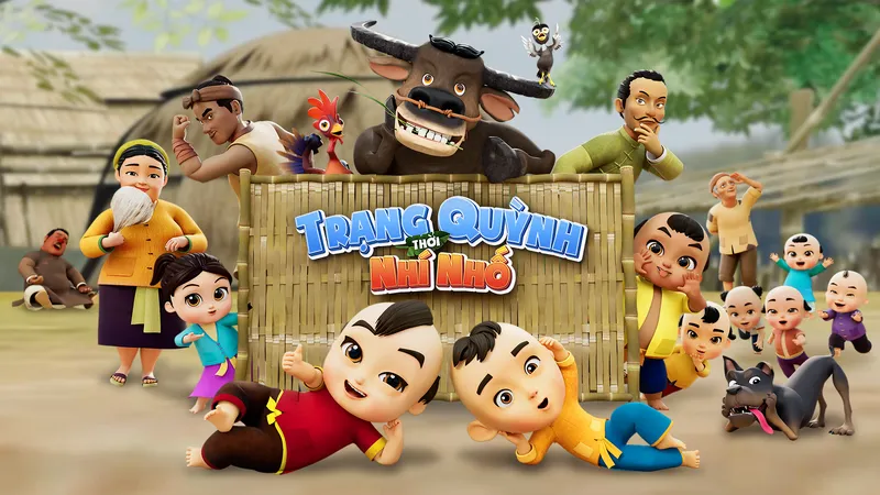 Các nhân vật trong phim hoạt hình 3D "Trạng Quỳnh thời nhí nhố"