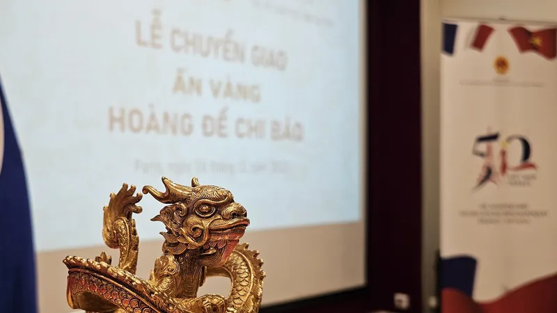 Hồi hương ấn vàng Hoàng đế chi bảo được đưa vào bình chọn 10 sự kiện VH-TT-DL tiêu biểu năm 2023