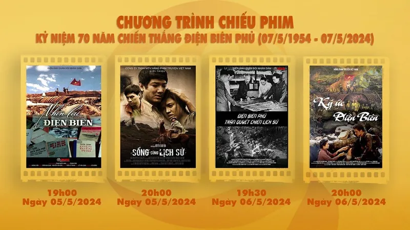 Điện ảnh Quân đội nhân dân tổ chức Tuần phim kỷ niệm 70 năm Chiến thắng Điện Biên Phủ