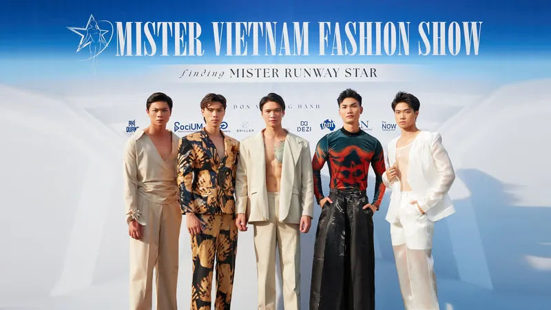 Các thí sinh tham dự cuộc thi Người mẫu Nam Việt Nam 2024