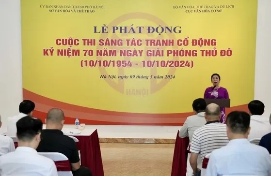 Sáng tác tranh cổ động tuyên truyền kỷ niệm 70 năm Ngày Giải phóng Thủ đô