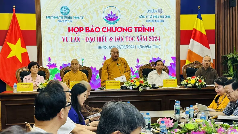 Họp báo về chương trình Vu lan - Đạo hiếu & Dân tộc năm 2024