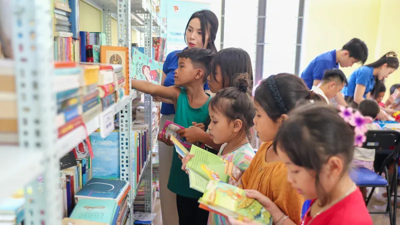 Thư viện tránh lũ – đưa sách đến với trẻ em vùng cao biên giới