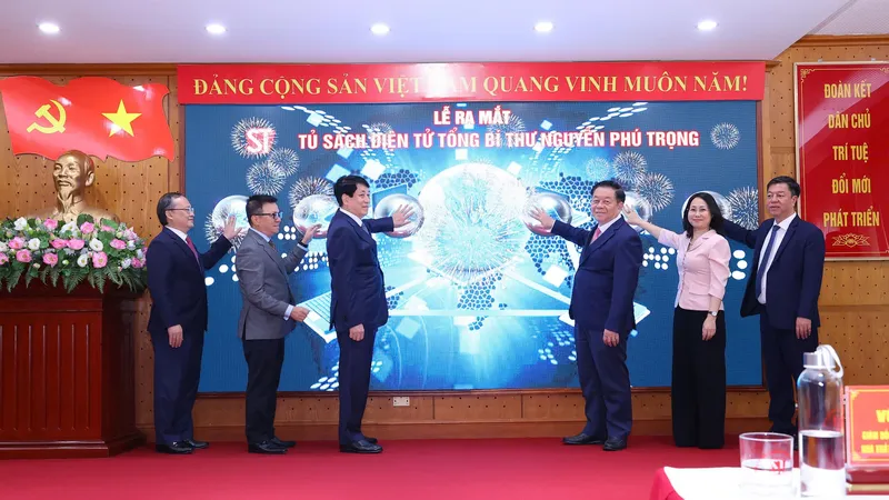 Ra mắt Tủ sách điện tử Tổng Bí thư Nguyễn Phú Trọng