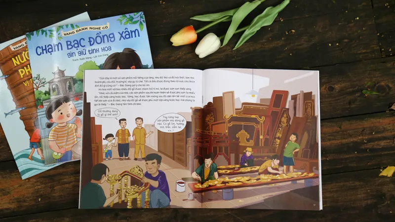 Kể chuyện nghề cổ bằng tranh