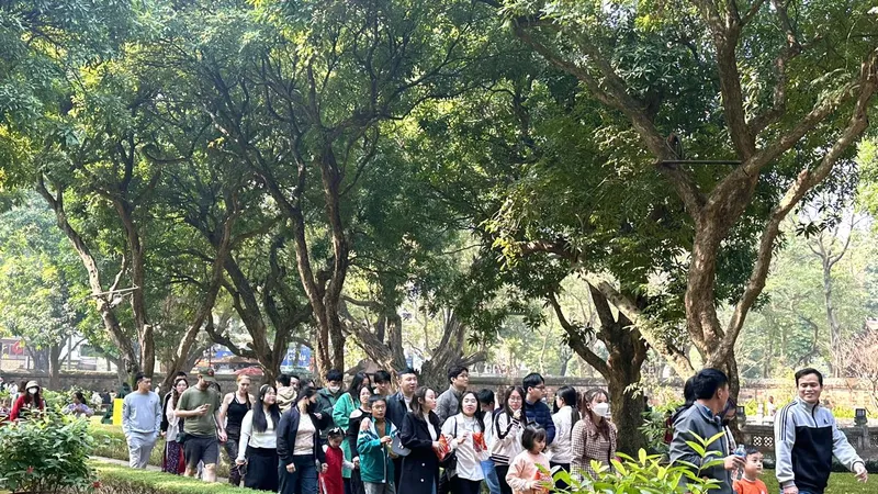 Văn Miếu - Quốc Tử Giám là một trong những điểm thu hút du khách tại Hà Nội trong dịp Tết Dương lịch 2025