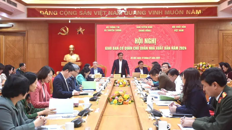 Hội nghị giao ban cơ quan chủ quản nhà xuất bản năm 2024