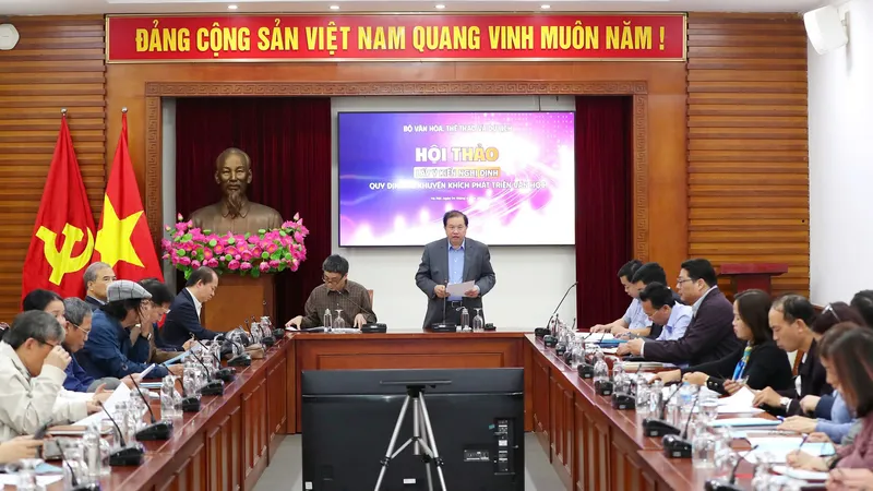 Xây dựng Nghị định khuyến khích phát triển văn học. Ảnh: HUẤN TRẦN