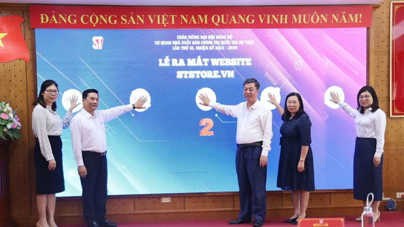 NXB Chính trị quốc gia Sự thật ra mắt kênh phát hành trực tuyến