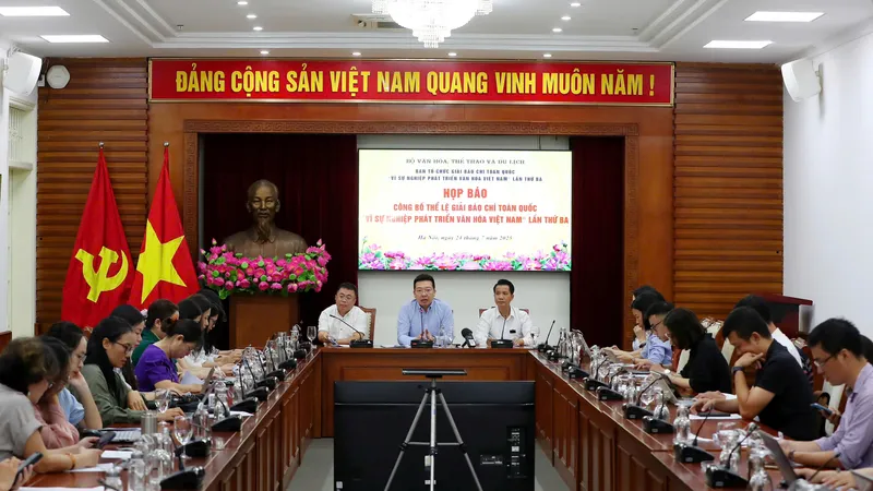 Công bố Thể lệ Giải Báo chí toàn quốc “Vì sự nghiệp phát triển Văn hóa Việt Nam” 