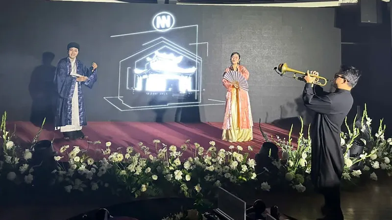 Màn trình diễn kết hợp sáng tạo của các bạn trẻ tại hội nghị