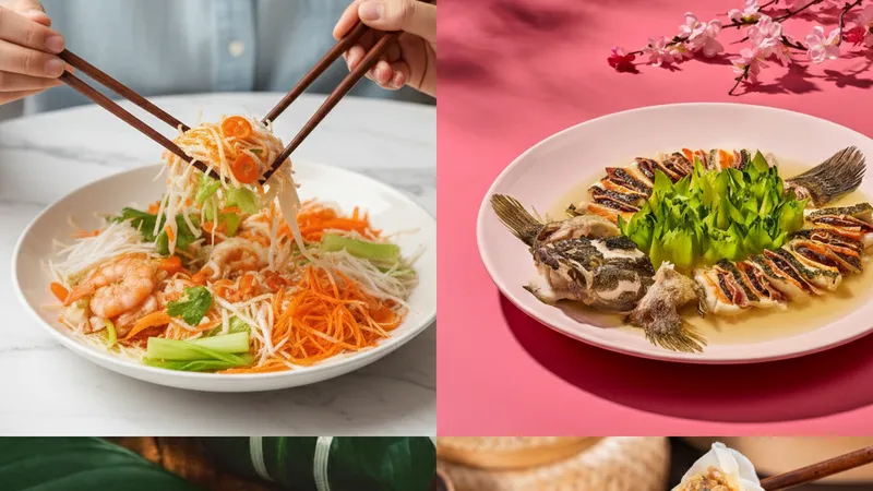 Món ăn được du khách tin mang lại may mắn ngày tết