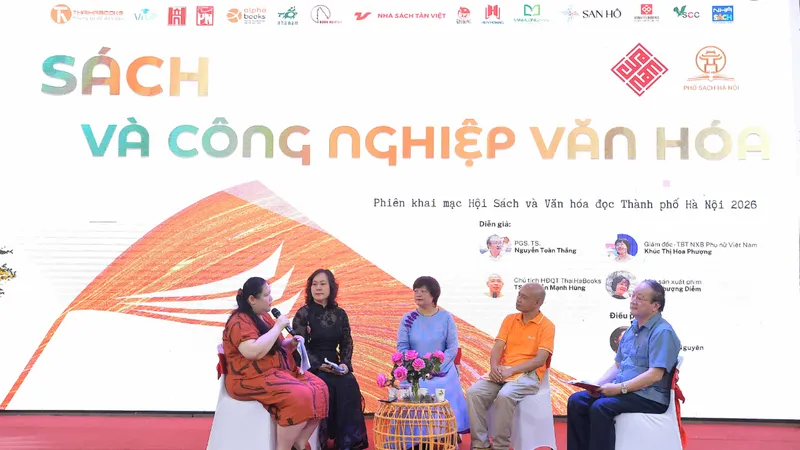 Tọa đàm tại khai mạc “Hội sách và Văn hóa đọc thành phố Hà Nội 2026”