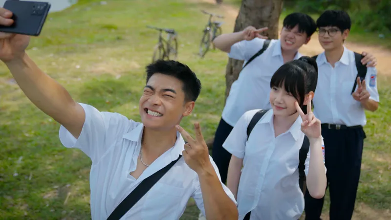 "Phía bên kia thành phố" là một trong rất ít phim truyền hình khai thác đề tài học đường. Ảnh: DƯƠNG NGUYỄN