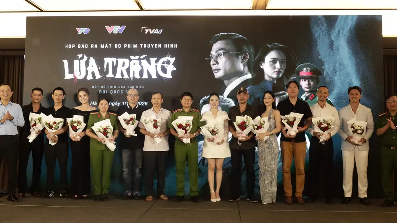 Phim Lửa trắng ra mắt tại Hà Nội. Ảnh DƯƠNG HOÀNG