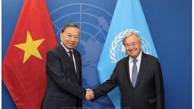 党中央总书记、国家主席苏林会见联合国秘书长