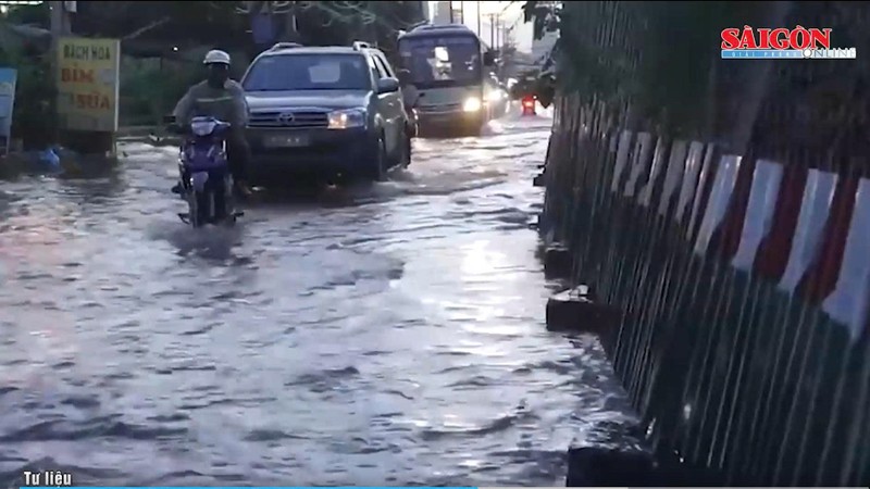 西贡河水位快速上涨，警惕内涝风险