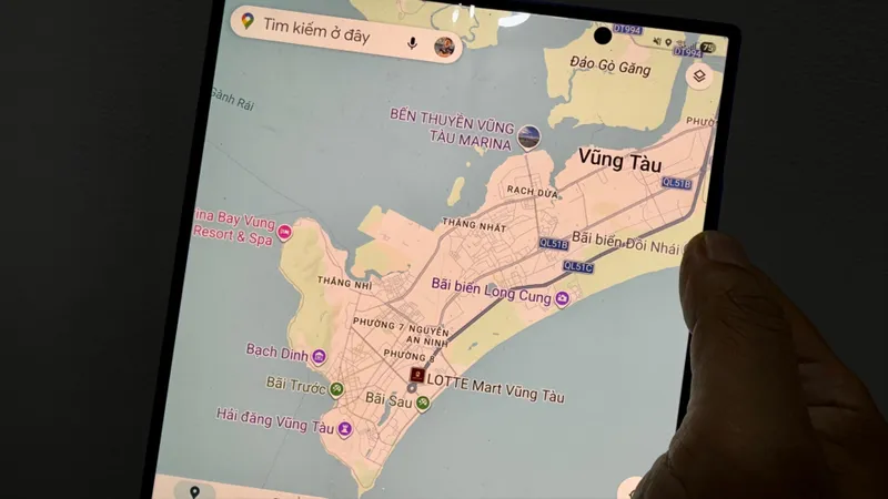 Dù đã cập nhật nhưng khi tìm kiếm phường Vũng Tàu, bản đồ địa chính TPHCM vẫn chưa đồng bộ trên Google Maps.
