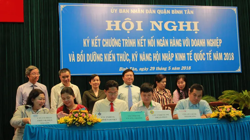 Quận Bình Tân kết nối cho hàng trăm doanh nghiệp vay vốn ưu đãi