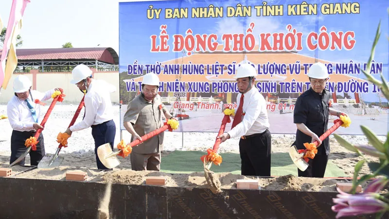 Khởi công Đền thờ lực lượng vũ trang nhân dân và thanh niên xung phong hy sinh trên đường 1C