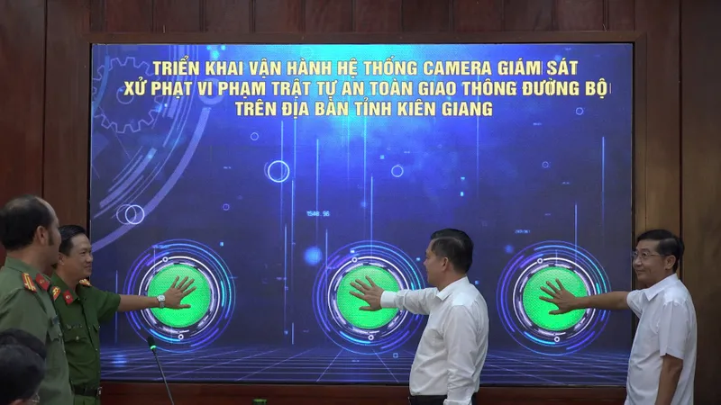 Kiên Giang: Vận hành hệ thống camera xử phạt vi phạm trật tự, an toàn giao thông